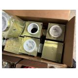 Large Lot of New and Used Light Fixtures, Can Lights, Ceiling Fan Retrofit Lights, and More