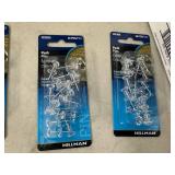 110 New Packs of Hillman Push Pin Tacks - Clear - 1760 Total