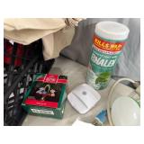 Plastic Crate, Sonicare Toothbrush, New Reusable Bags, Hitch Lock, Cleaning Wipes, and More