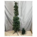 6 ft Pre-Lit Skinny Tree, Small Table Top Tree