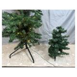 6 ft Pre-Lit Skinny Tree, Small Table Top Tree