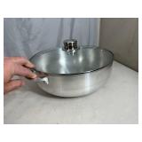 New 6.7 qt Aluminum Caldero Pan with Glass Lid