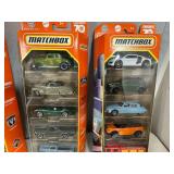 3 New Sets of Match Box Cars - 5 per Box