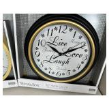 2 New Westclox Wall Clocks