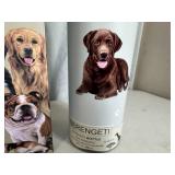 New Serengeti Vacuum Insulated Stainless Steel Water Bottle - Chocolate Lab Dog