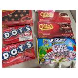 Assorted Candy, Blow Pops, Dots, Junior Mints, Chocolate Strawberries, Bubble Gum, and More