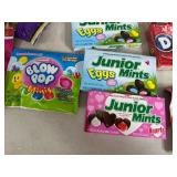 Assorted Candy, Blow Pops, Dots, Junior Mints, Chocolate Strawberries, Bubble Gum, and More