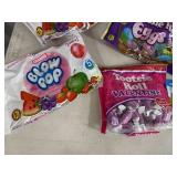 Assorted Candy, Blow Pops, Dots, Junior Mints, Chocolate Strawberries, Bubble Gum, and More