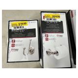 New Delta Porter Spotshield Brushed Nickel Bathroom Set - Towel Bar, Ring, Hook, Etc