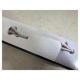 New Delta Porter Spotshield Brushed Nickel Bathroom Set - Towel Bar, Ring, Hook, Etc