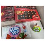 Assorted Candy, Chocolate Cherries, Blow Pops, Tootsie Rolls, Fruit Chews, and More