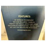 New Serengeti Vacuum Insulated Stainless Steel Tumbler with Lid - Black Cat