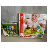 New Hape Farmyard Sound Puzzle and John Deere Chalk Set