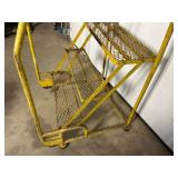 3 Step Metal Stairs with Wheels