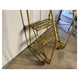 3 Step Metal Stairs with Wheels