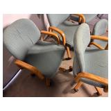 4 Rolling Chairs Plus Extra Seat