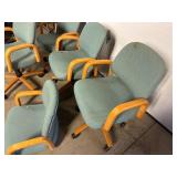 4 Rolling Chairs Plus Extra Seat