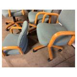 4 Rolling Chairs Plus Extra Seat