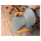 4 Rolling Chairs Plus Extra Seat