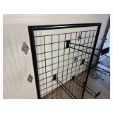 New Double Sided Rolling Retail Rack with Hooks