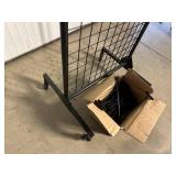 New Double Sided Rolling Retail Rack with Hooks