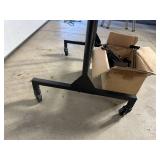 New Double Sided Rolling Retail Rack with Hooks