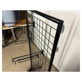 New Double Sided Rolling Retail Rack with Hooks