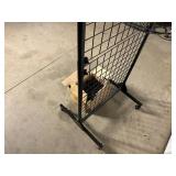 New Double Sided Rolling Retail Rack with Hooks