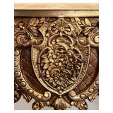 Ornate Rococo-Style Gilt Console Table