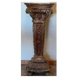 Ornate Marble-Top Pedestal Column #1