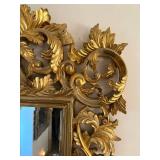 Ornate Gold Gilded Leaf Motif Wall Mirror