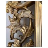 Ornate Gold Gilded Leaf Motif Wall Mirror