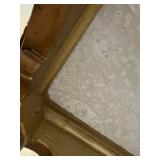 Ornate Baroque Gilt Side Table with Marble Top