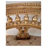 Pair Of Gilded French-Style Armchairs With Tufted Cream Upholstery #2