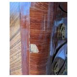 Antique French Bombe Chest of Drawers with Floral Inlay & Ormolu Mounts