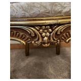 Ornate Gold Rococo Chair & Circular Back Medallion Cushioned Seat #1