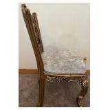 Ornate Gold Rococo Chair & Circular Back Medallion Cushioned Seat #2