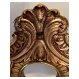 Ornate Gold Rococo Chair & Circular Back Medallion Cushioned Seat #3