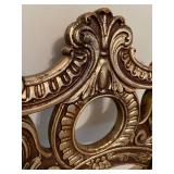 Ornate Gold Rococo Chair & Circular Back Medallion Cushioned Seat #4