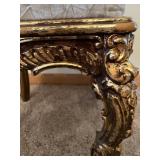 Ornate Gold Rococo Chair & Circular Back Medallion Cushioned Seat #4