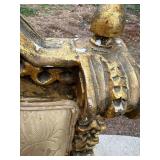 Louis XVI Style Giltwood Armchair & Damask Upholstery #2