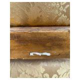 Louis XVI Style Giltwood Armchair & Damask Upholstery #2