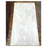 Gilded Rococo Marble Top Table & Carved Cabriole Legs