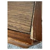 Kroehler Oak Desk & Matching Cabinet - Two-Piece Set