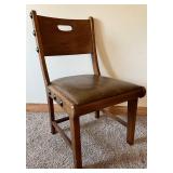 Kroehler Oak Desk & Matching Cabinet - Two-Piece Set