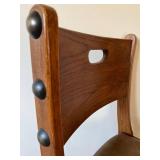 Kroehler Oak Desk & Matching Cabinet - Two-Piece Set