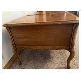Pair of Oak Wood End Tables & French Provincial 2-Drawer