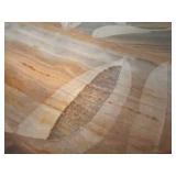 Oval Agate Mosaic Coffee Table & Ornate Legs