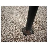 Three-Panel Black Iron Palm Tree Room Divider