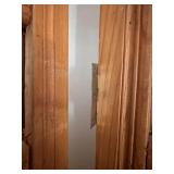 Panel Folding Screen Room Divider with Ornate Carved Crest